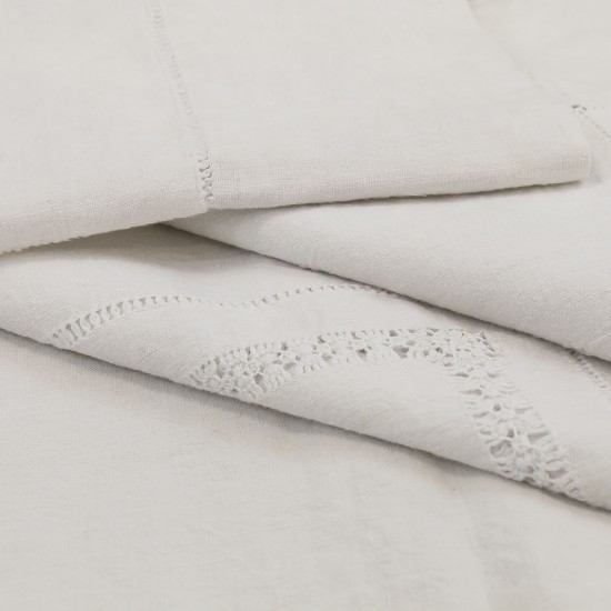 Margherita Italian Linen Flat Sheet